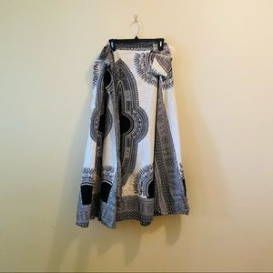 Tie Side Wrap Skirt
